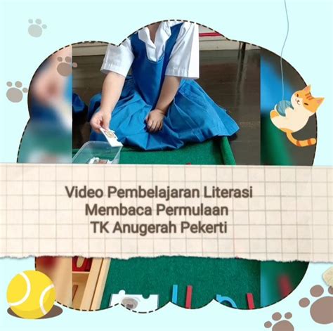 Guru Berbagi Pembelajaran Literasi Tk Anugerah Pekerti Learn And Bless