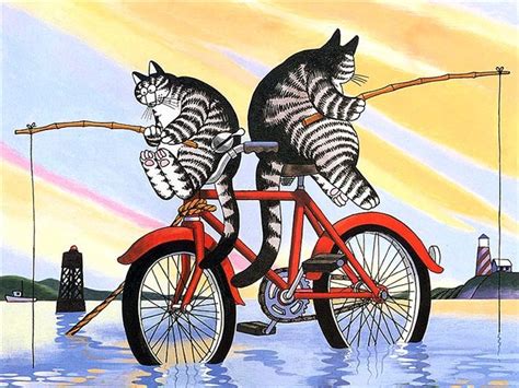 Ognyanka Bernard Kliban Cat Dreams Caricature Cat Mom Dog Cat Chat