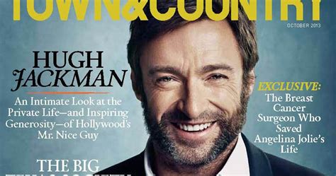 Hugh Jackman In Town And Country Magazine
