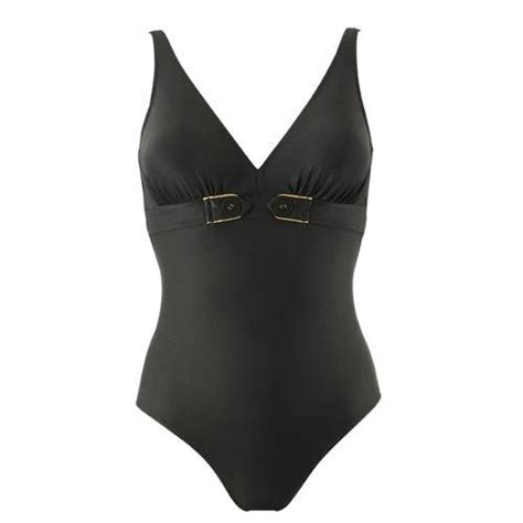 Maillot De Bain Une Pi Ce Noir Janine Robin Lemon Curve