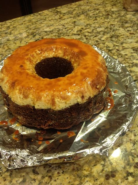 My First Choco Flan Cake Chocoflan Cake Flan Cake Mini Cheesecake