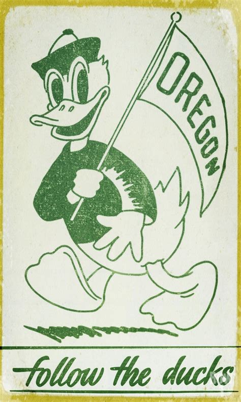 1951 Vintage Oregon Duck Art Row One Brand