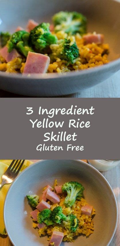 Mix twice at the time of boiling. Yellow Rice Skillet 3 Ingredient #SundaySupper Recipe ...