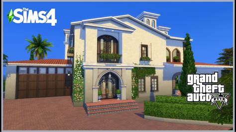 Michael De Santas Mansion Gta V The Sims 4 Speed Build Stop