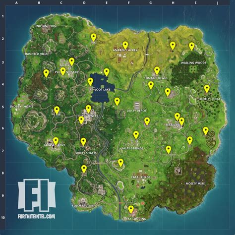This map has them all pinpointed. Fortnite Vending Machine Locations - All Vending Machines ...