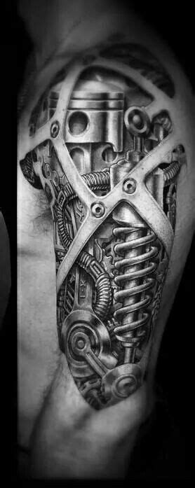 Mechanical Tattoo Biomech Tattoo Cyborg Tattoo Biomechanical Tattoo