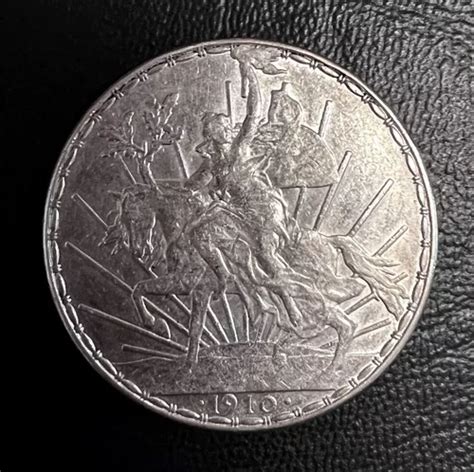 Moneda 1 Un Peso Caballito 1910 Plata Original Envío Gratis