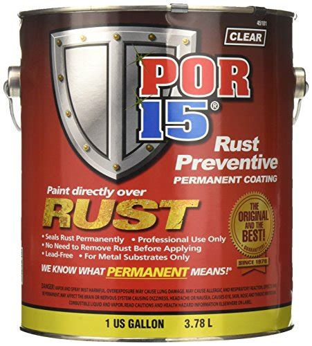Por 15 45101 Clear Rust Preventive Coating 1 Gal Carstuffy