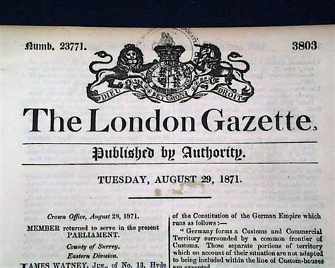 Four London Gazette Newspapers