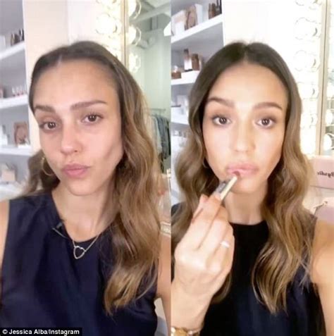 Jessica Alba Shows Off Her Natural Beauty During Tutorial Daily Mail
