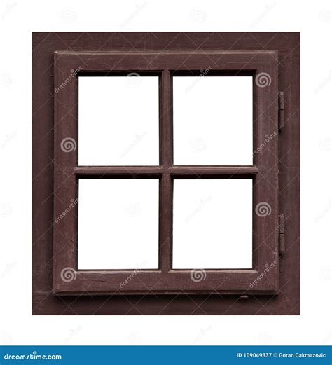 Four Pane Window In An Attic Stock Photography