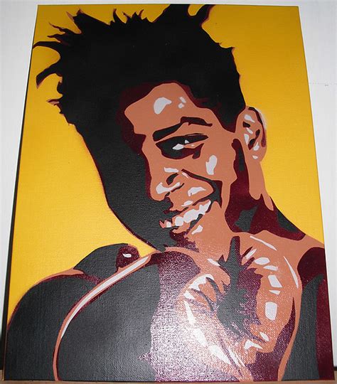 Jm Basquiat Stencil 1 Of 2 30cm X 40cm 4 Layer Stencil Flickr