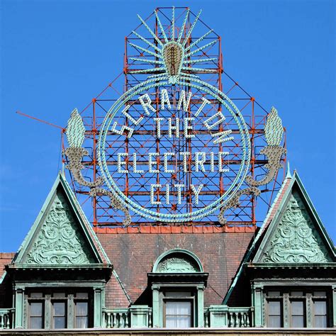 Scranton Electric City Sign In Scranton Pa