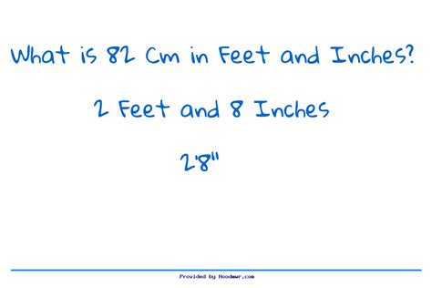 What Is 82 Cm In Feet And Inches