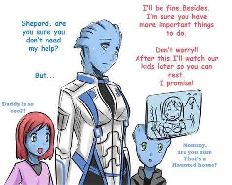 Liara And Femshep Mass Effect Pinterest