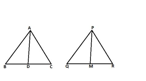 in given figures sides ab and bc and median ad of a abc are respectively proportional to sides