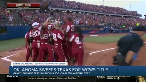 Oklahoma Beats Texas Repeats As Softball National Champs
