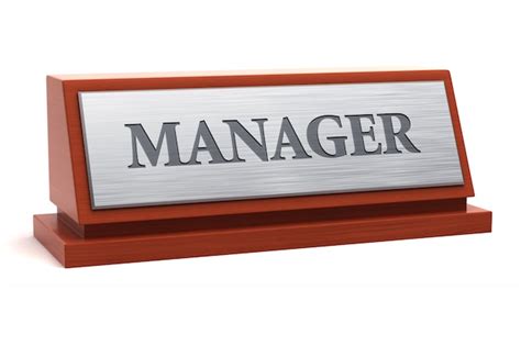 Premium Photo Manager Title On Nameplate