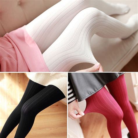 fashion womens thick tights knit winter pantyhose tights warm cotton stockings buy online at