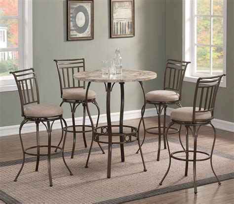 Select from a range of furniture available in various finish, materials & more. Marble Top Pub Table Set American Woodcrafters | Furniture ...