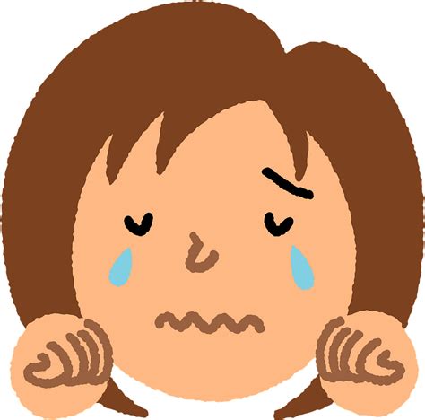 Sad Woman Crying Clipart