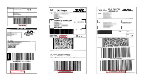 In diesem artikel erläutern wir die elemente (z.b. Tracking Labels | DHL | United States of America