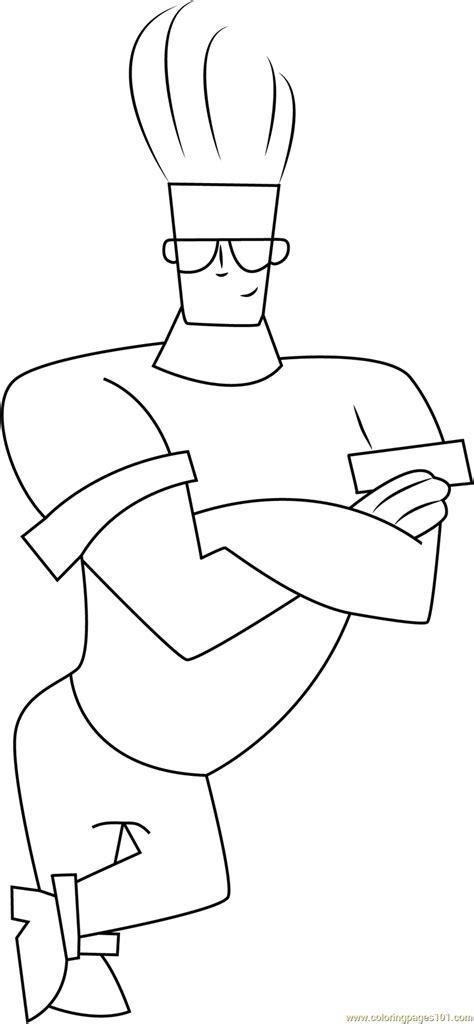 Johnny Bravo Coloring Coloring Pages
