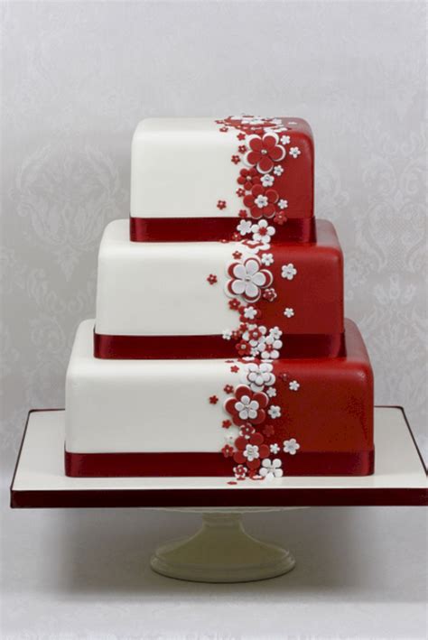Whether you are looking for a designer fondant wedding anniversary cake or a. 21 Red Black And White Wedding Cakes | Happy anniversary cakes, Happy marriage anniversary cake ...