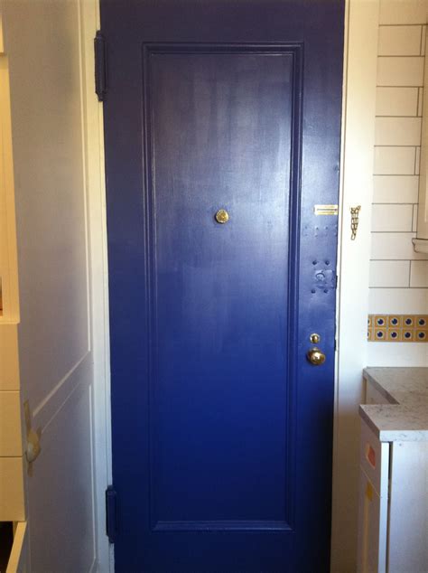 Benjamin Moore Evening Blue In Satin Finish Painted Doors Big Design