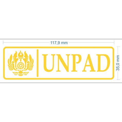 Jual Sticker Logo Unpad Stiker Mobil Unpad Shopee Indonesia