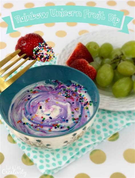 Rainbow Unicorn Fruit Dip Recipe That Will Make You Smile Recipe