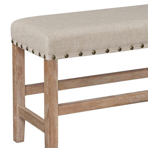 Auburn Honey Counter Height Bench By Standard Furniture Furniturepick