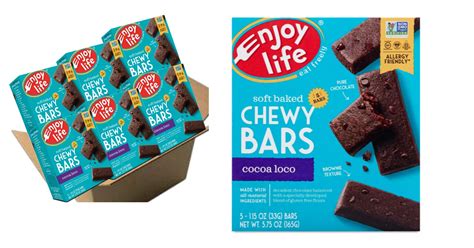 6 Boxes Of 5ct Enjoy Life Soft Baked Chewy Bars Cocoa Loco Gluten