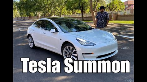 Testing Out Teslas Smart Summon Feature Youtube