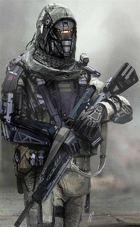 Future Soldier Futuristic Armor Sci Fi Concept Art