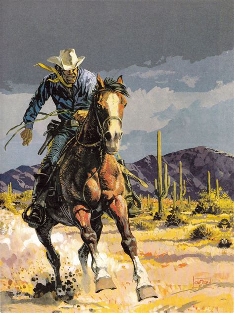 Orano Factory Cowboy Artwork Western Artwork Moebius Art