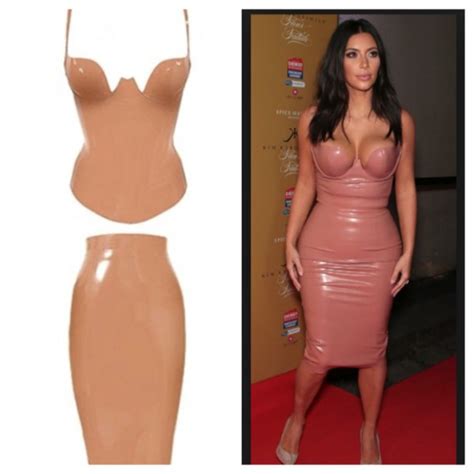 Dress Kim Kardashian Vinyl Wheretoget