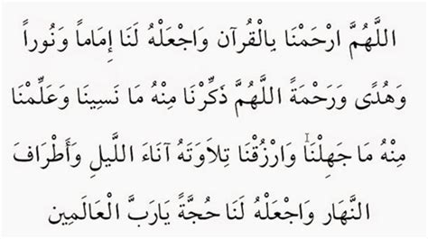 Maksud Doa Selepas Baca Al Quran Riset