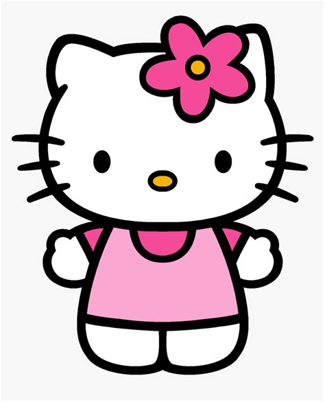 Don't try to draw a perfectly flat figure. Hello Kitty Easy Drawing, HD Png Download - kindpng