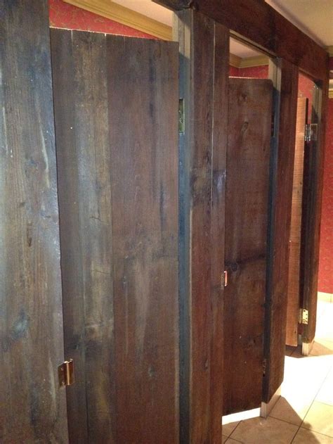 Wood Looks Reclaimed Anyway Bathroom Stall Doors Bathroom Stall