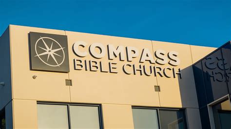 New Compass Bible Church Sign Installed On 145 Columbia Building