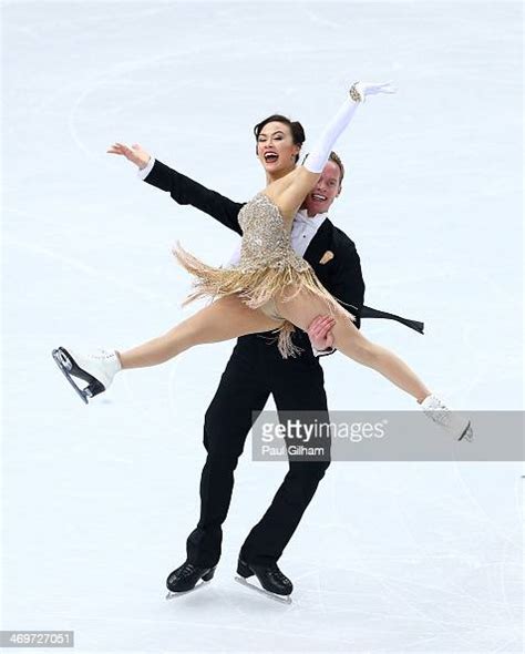 Madison Chock And Evan Bates Of The United States Compete During The