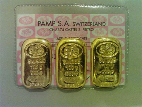 GoldSilver.smsbiz: 100g Pamp Suisse gold bar for sale (Malaysia based ...