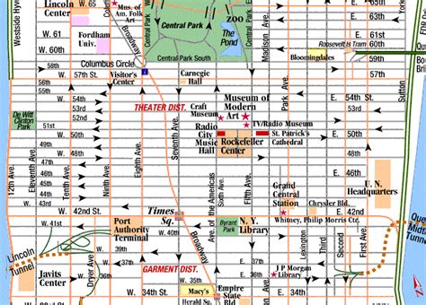Walking Map Of Manhattan Midtown Dorree Kassandra