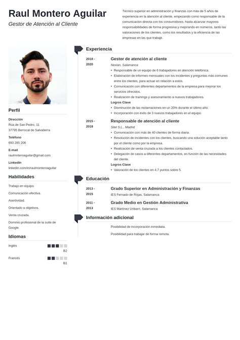 Estructura De Un Curriculum Vitae Cómo Ordenar El Contenido