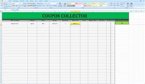 Extreme Couponing Spreadsheet With Regard To Extreme Couponing
