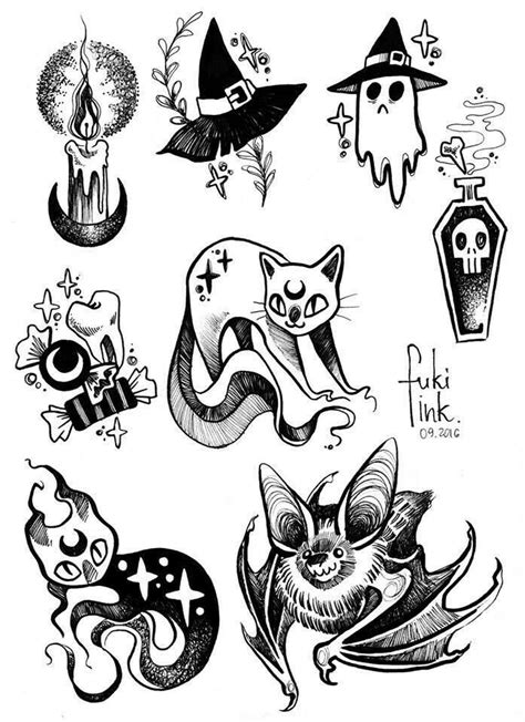 Pin By Madison Lawer On Drawing Halloween Tattoos Witch Tattoo Goth