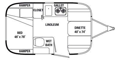 Ft Airstream Bambi Floor Plan Home