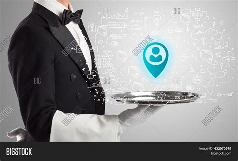Close Waiter Serving Image And Photo Free Trial Bigstock