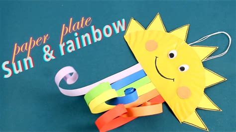 Paper Plate Sun And Rainbow Paper Plate Hacks Art And